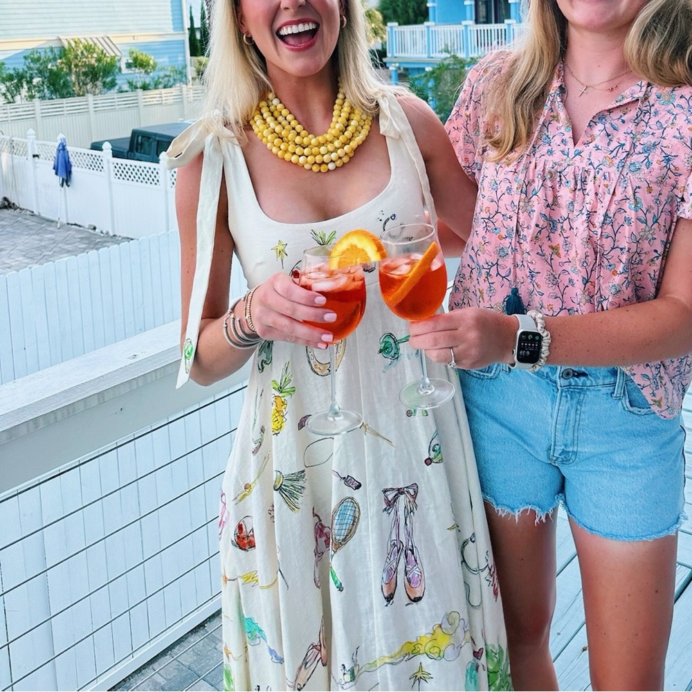 Alemais Multicolor Printed Dress